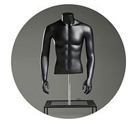 Mannequin Male Mannequin Body Torso, Sportswear Tailors Dummy Display Bust for Swimwear Fashion And Shopfittings Manikins, Maniquins With Stand, 2 Colours, Black