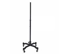 Mannequin Stand Base Only, Stand for Dress Form Sewing Mannequin Torso Dummy, Tripod, on Wheels, Adjustable height (Color : Black, Size : With wheels) Interesting
