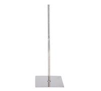 Mannequin Stand Base Only, Stand for Dress Form Sewing Mannequin Torso Dummy, Tripod, on Wheels, Adjustable Height (Color : Silver, Size : Flat Base) Interesting