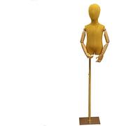Mannequin Torso Mannequin Dress Form Torso Child Mannequin Tailors Dummy Wood Arm Adjustable for Clothing Display Stand Suitable for 2-9 Years Old Children