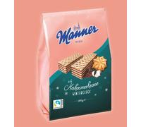 Manner crispy wafers Winterwaffel Kokosmakrone 185g
