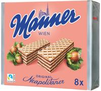 Manner Wafers Original Neapolitaner from cocoa cream with hazelnuts gift pack 8 x75g