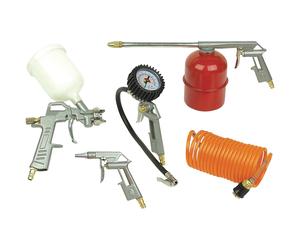Mannesmann Air Compressor Accessory Kit 5 Pcs. Set Max. 12 Bar Spray Gun GS TUV