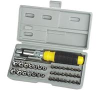 Mannesmann M29041 41-Piece Set of Socket Wrenches and Bits with 1/4 Inch / 0.635 cm Drive