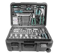 Mannesmann Tool Box, 122 Pieces (PORTABLE_TOOL_BOX, includes Sockets and Bits in Chrome-Vanadium Steel, VPA-GS Approved, 10 Years Warranty)