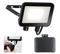 Manningham Lighting 20W LED Floodlight IP65 Outdoor Waterproof Fast Fix Bracket Microwave Sensor Motion Security Garden Cool White Super Bright (20W, Microwave Sensor)