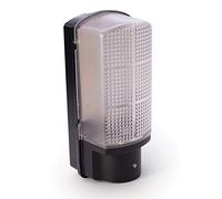 Manningham Lighting LED Outdoor Bulkhead Light - 6W IP44 Rated Photocell Sensor Dusk to Dawn Wall Mounted Outdoor Light - 6500K Daylight White Security Lighting for Garden, Front Gate & Porch