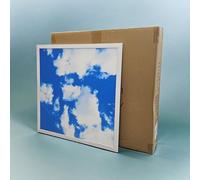 Manningham Lighting LED Sky Ceiling Panel Lights - Recessed 48W Sky Cloud Pattern 600x600 mm - Square LED Tile Ultra-Thin Light - Energy Efficient Suspended Ceiling Grid for Shop, Office