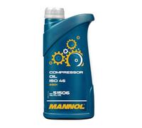 Mannol 1 Litre Compressor Oil 2901 ISO 46 Highly Purified Paraffin Ashless Mineral Based