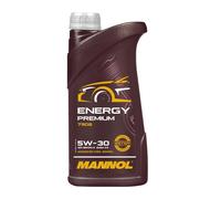 Mannol 1 Litre Energy Premium 5W-30 Engine Oil 7908 ACEA C2 Universal Synthetic Ester Technology - Packaging may Vary