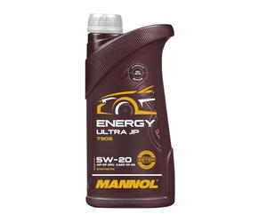 Mannol 1 Litre Energy Ultra JP 5W-20 Engine Oil 7906 API SN Bi-Synthetic PAO And Ester Technology