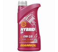 Mannol 1 Litre Hybrid SP 0W-16 Engine Oil 7920 API SP Bi-Synthetic PAO And Ester Technology