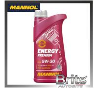 Mannol 1 Litre Energy Premium 5W-30 Engine Oil 7908 ACEA C2 Universal Synthetic Ester Technology - Packaging may Vary