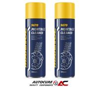 MANNOL 2x 500ML MONTAGE BRAKE CLEANER AEROSOL SPRAY CAN QUALITY GERMAN BRAND
