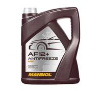 Mannol 5 Litre AF 12+ Longlife Antifreeze 4112 SAE J1034 JASO M325 For Modern Cooling System, Red