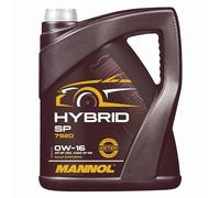 Mannol 5 Litres Hybrid SP 0W-16 Engine Oil 7920 API SP Bi-Synthetic PAO And Ester Technology