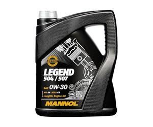 Mannol 5 Litres Legend 504/507 0W-30 Engine Oil 7730 ACEA C3 Bi-Synthetic PAO And Ester Technology