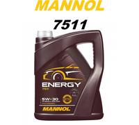 MANNOL 5L 7511 Energy 5W30 Engine Oil A3/B4 Premium Engine Oil