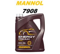 MANNOL 5L 7908 Energy 5W30 Premium Synthetic Engine Oil API SN CH-4
