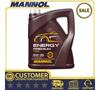 Mannol 5L Premium 5W30 Fully Synthetic Long Life Engine Oil Low Saps C3 Dexos2