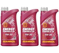 MANNOL 5W30 C4 Fully Synthetic Engine Oil MB 226.51 229.31 229.51 RN 0720, 3 Litres