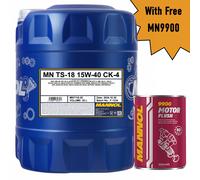 MANNOL TS-18 15W-40 FULLY SYNTHETIC ENGINE OIL E6 / E9 VDS-4.5 MB/VOLVO 7118-20L