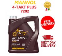 MANNOL 4L 4-Takt Plus 10W-40 4 Stroke Engine Oil API SL JASO MA/MA2