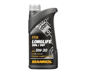 Mannol 7715 Longlife 504/507 5W-30 Fully Synthetic Engine Oil API SN ACEA C3-1L Metal
