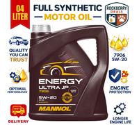 Mannol 7906 5W-20 Ultra JP Semi-Synthetic Ford Ecoboost Engine Oil - 4 Litres