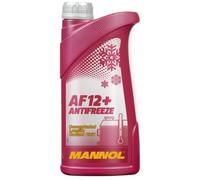 Mannol Af12+ Longlife Red Antifreeze 1L Summer - Winter Coolant Concentrate Gl12+