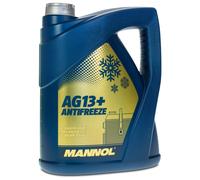 Mannol Antifreeze AG13+ Concentrated Advanced Coolant Fluid Yellow 5 Litre