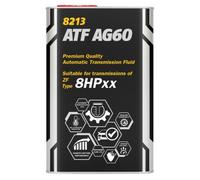 Mannol ATF AG60 Fully Synthetic Automatic Transmission Fluid ATF Oil, 1 Litre