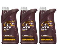 Mannol ATF AG60 Fully Synthetic Automatic Transmission Fluid ATF Oil, 3 Litres