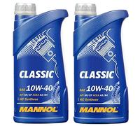 Mannol Classic 10W40 A3/B4 Semi Synthetic Engine Oil, 502.00 505.00 229.1, 2 Litres