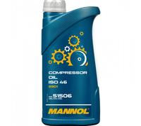 Mannol Compressor Oil Iso 46 2901 Mineral Stable Antifoaming Additives 1 Litre