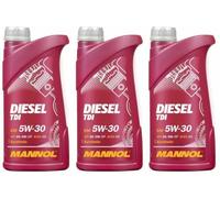 Mannol Diesel TDI 5W30 C2 C3 Fully Synthetic Engine Oil, STJLR.03.5005, 505.01
