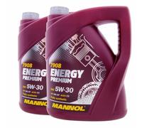 MANNOL Energy Premium Fully Synthetic Engine Oil 5W-30 C3 DPF, 2 x 5