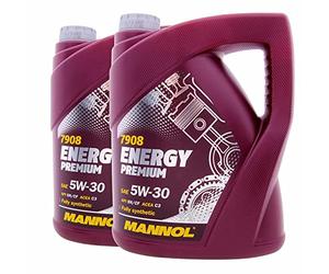 MANNOL Energy Premium Fully Synthetic Engine Oil 5W-30 C3 DPF, 2 x 5 Litres