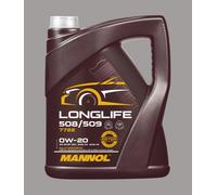 Mannol Engine Oil Longlife 508/509 0W-20 7722 Fully Synthetic Anti-Friction 5L