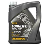 Mannol Longlife 508/509 0W20 C5 SP Fully Synthetic Ester Engine Oil, 5 litres