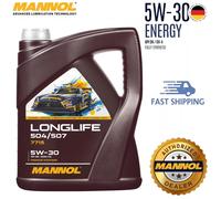Mannol Longlife 5W30 504/507 C3 Engine Oil Fully Synthetic 7715 5L