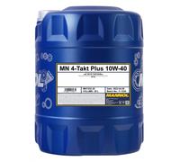 Mannol 20L 4-Takt Plus 10W-40 4 Stroke Motorcycle Engine Oil Api Sl Jaso Ma/ma2