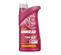 Mannol 1 Litre Unigear 75W-80 Gear Oil API GL-4/GL-5 LS Universal Energy Conserving Synthetic