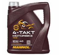 MANNOL Motorcycle Engine Oil 10W-40 4-Stroke Semi Synthetic Ester Base 4 Litres