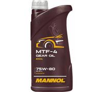 Mannol Mtf-4 Gear Oil 75W-80 Gl-4 8104 Synthetic Front Wheel Drive Vehicles 1L