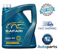 Mannol Safari 20W50 Vintage Classic Car Engine Motor Oil API SN/CH-4 7404 5L