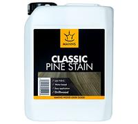 Manns Classic Pine Stain 1L - Brown Mahogany - Water-Based Wood Stain for Interior Softwood