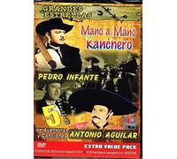 MANO A MANO RANCHERO "6 PELICULAS" PEDRO INFANTE [UN RINCON CERCA DEL CIELO & AHORA SOY RICO] & ANTONIO AGUILAR [EL JUSTICIERO VENGADOR & LA SIERRA DEL TERROR & CABALLO BLANCO & LOS HERMANOS DEL HIERRO].