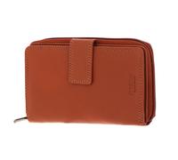 mano Donna Giulia Wallet with Long Zip Cognac