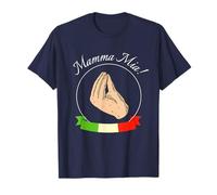 Mano Italiana Mamma mia Pizza Mandolin Mozzarella Pasta T-Shirt